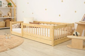 Ourbaby® Low bed for children Montessori Plus - nat 160x80 cm