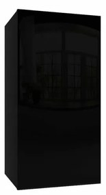 IZUMI 21 BL magasfényű fekete fali polcos szekrény 70 cm