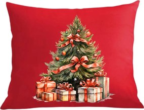 Karácsonyi párna párnahuzat Karácsonyfa motívummal Ajándék