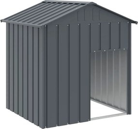 vidaXL antracit horganyzott acél kutyakennel tetővel 117x103x123 cm