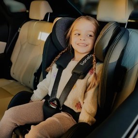 Lionelo - HARPER i-Size forgatható autósülés bázissal, 76–150 cm, fekete karbon