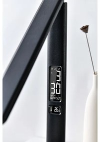Immax 08930L - LED Szabályozható asztali lámpa kijelzővel KINGFISHER LED/9W/230V/12V fekete