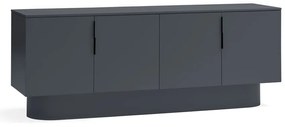 Antracitszürke komód 200x77,5 cm Totem – Teulat