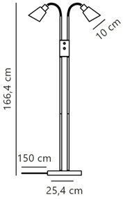 Nordlux - Állólámpa MOLLI 2xE14/25W/230V