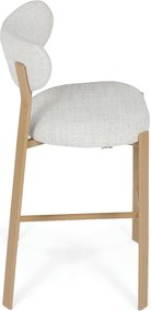 AUB-L3125 OAK fehér szövet bárszék