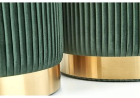 KÉSZLET 2x Taburet MONTY átm. 36/44 cm zöld/arany
