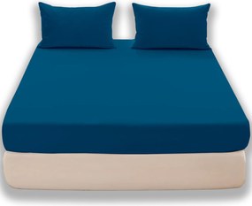 Gumis lepedő 160x200cm Cotton world jersey Türkiz puha GK07