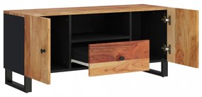 tömör akácfa és szerelt fa TV-szekrény 105 x 33,5 x 46 cm