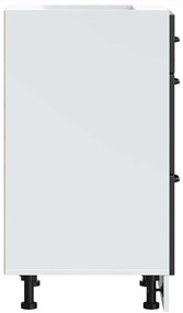 fekete, műfa konyhaszekrény „Kalmar”