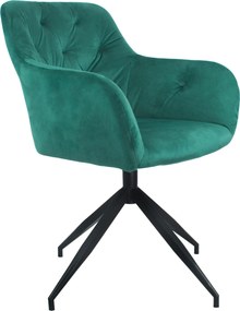 Forgószék, zöld /fekete, VELEZA NEW