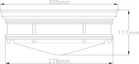 Quintiesse modern fürdőszobai lámpa hadrian átlátszó olajozott bronz elsqnhadrifsozclear IP44