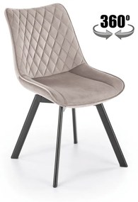 K520 szék, bézs / fekete