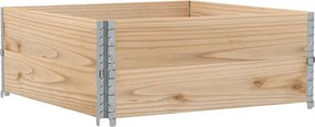 vidaXL 2 db tömör fenyőfa raklapmagasító 100 x 100 cm