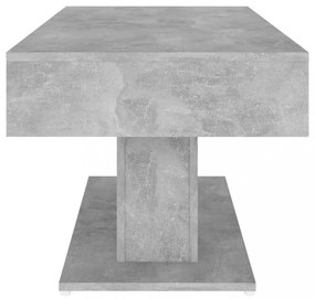betonszürke szerelt fa dohányzóasztal 96 x 50 x 45 cm