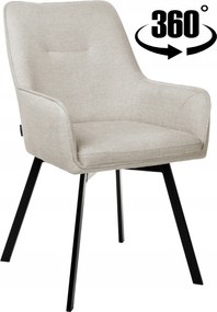 Bézs kárpitozott forgószék konyha étkező nappaliba és íróasztalhoz Swen