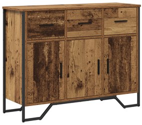 Tálaló Régi Fa Tömörfa 97x32.5x74.5 cm
