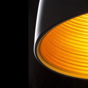 RENDL CARISSIMA 30 závěsná matná černá/zlatá 230V E27 42W