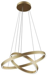 Maytoni MOD058PL-L55BS3K - LED Csillár zsinóron RIM LED/61W/230V átm. 60 cm arany