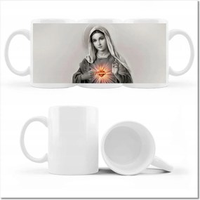 Szűzanya fényképes bögre a nagymama anyukájának