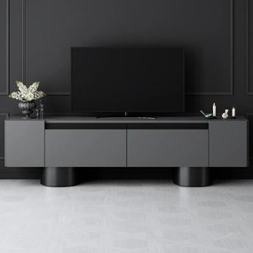 TV szekrény Bohem - Anthracite, Black