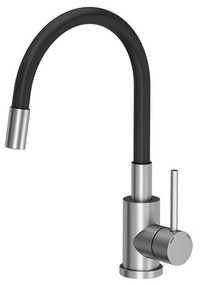 Acél mosogatótálca LUKE 100 BRUSH NICKEL