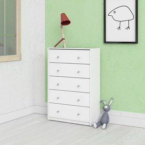 Fehér komód 72x108x30 cm May – Tvilum