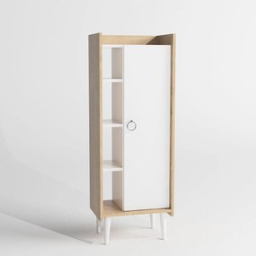 Tároló szekrény Lagomood Ruby - Oak, Fehér