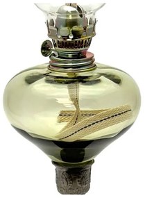 Petroleumlámpa KRASOMÍRA 42 cm erdőzöld színben