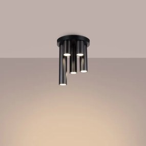 Sollux SL.1467 - Spotlámpa LAGOS 5xGU10/10W/230V fekete