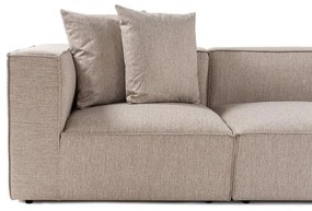 Sarokkanapé Sora (L1-O1-O1-1R-POUFFE ) - Homok Bézs