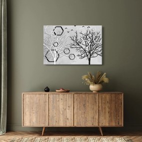 Absztrakt kép a fák (90x60 cm)