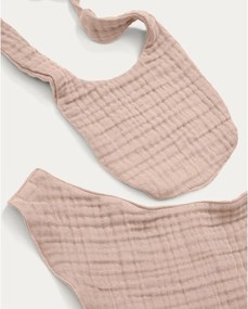 Rózsaszín muszlin előke szett 2 db-os Prune – Kave Home