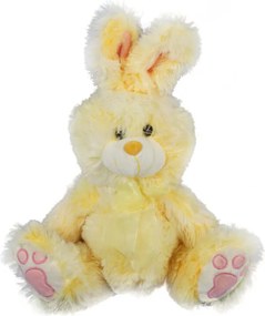 Plüss Húsvéti Nyuszi 36cm Sárga Álló Figura Dekoráció Ajándék
