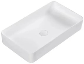 Erga Barbara, asztali mosogató 600x370x130 mm, fehér fényes, ERG-V03-YT-060-WH