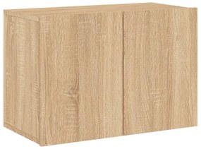sonoma tölgy színű falra szerelhető TV-szekrény 60 x 30 x 41 cm