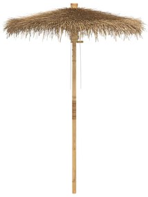 bambusz tiki esernyő banánlevél ernyővel 150 cm