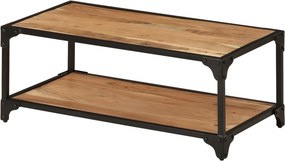 vidaXL tömör akácfa dohányzóasztal 90 x 45 x 35 cm