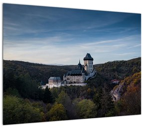 Karlstejn képe (üvegen) (70x50 cm)