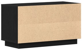 TV Szekrény Fekete Tölgy 80x35x45 cm Műcserép