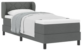 Boxspring Ágy Matrac Vaskék 80x200 cm Szövet