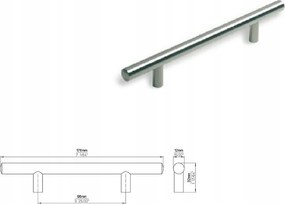 Bútorfogantyú Siro 885-178ZN2 matt króm, alumínium