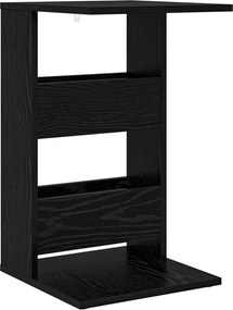 vidaXL Oldal asztal Fekete tölgy 40 x 35 x 60,5 cm Faanyag