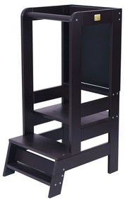 Fekete borovi fenyő tanulótorony Montessori – Meowbaby