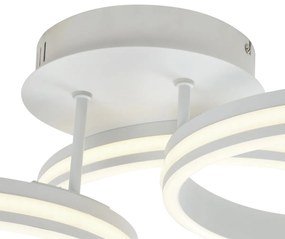 Mennyezeti lámpa fehér, LED-del, 3 lépésben dimmelhető, 3-lámpás - Navara