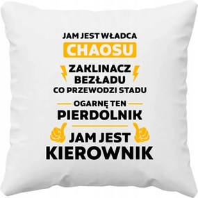 Én vagyok a káosz ura menedzser Párna Vicces Ajándék A Vezetőnek