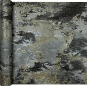 Vinil tapéta Flizelina Márvány Dekoratív Vakolat Rusztikus Fekete 51608