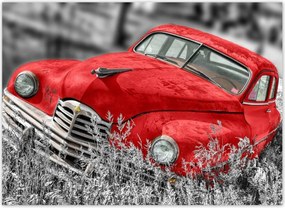 Fotótapéták 254x184 Piros régi autó
