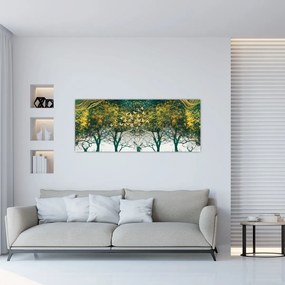 Kép - Szarvas a zöld erdőben (120x50 cm)