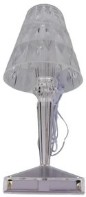 Olasz stílusú áttetsző akril kristály LED asztali lámpa 5V/1W/USB