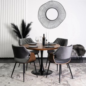 Étkezőgarnitúra 4 db. Dakota székkel. Asztal: LINO 100 cm